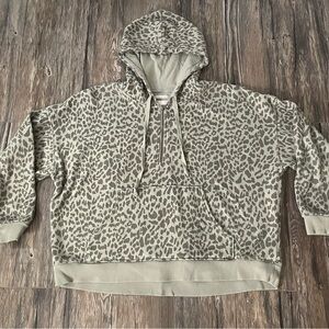 American Eagle Ahh-Mazingly Soft Leopard Print Hoodie Women’s XS